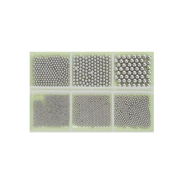 Caviar beads silver, 6 sizes.
