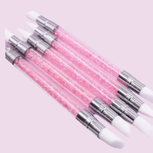 Brush kit pink - silicone 5pcs.