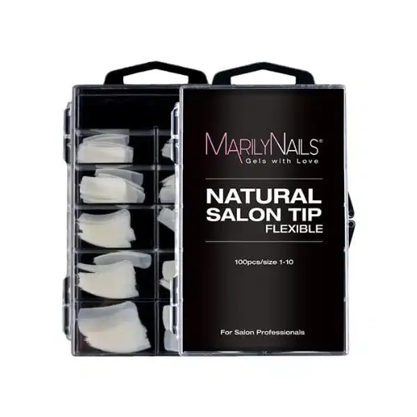 MN  Tip box -Natural Salon (100pcs)